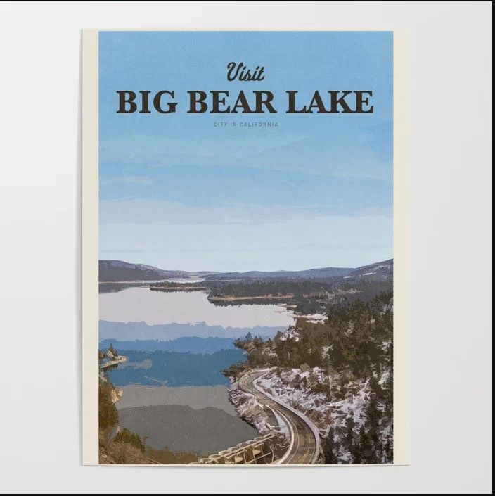 Visit Big Bear Lake Poster Unframe thumbnail 2