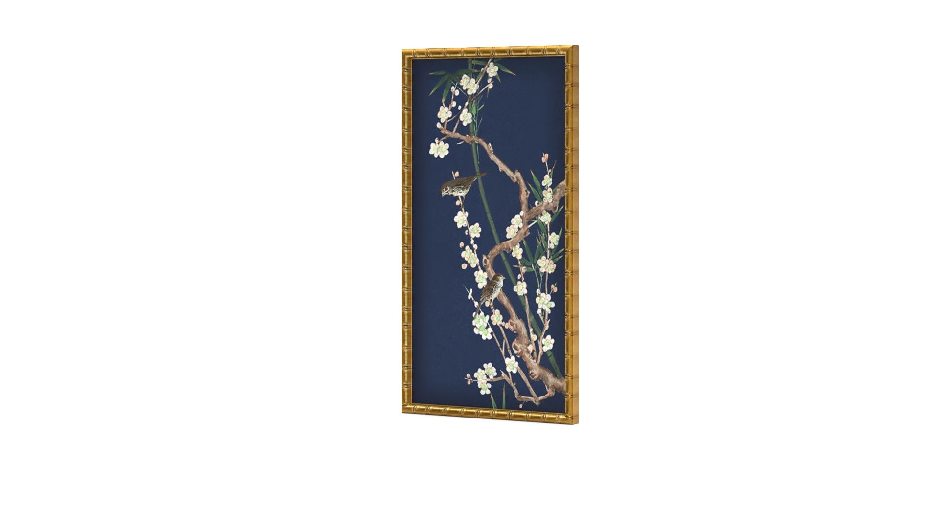 Blooming Branches Art Framed 12"x23" thumbnail 2