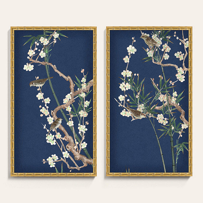 Blooming Branches Art Framed 12"x23" thumbnail 3