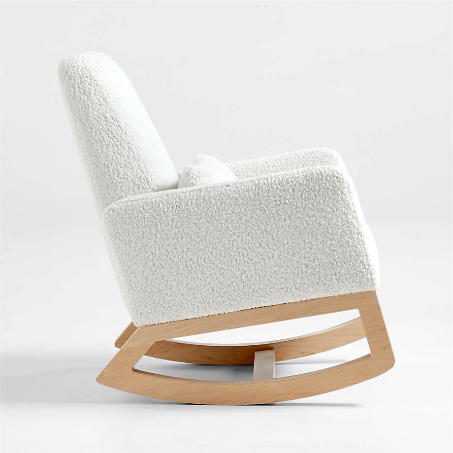 Joya Faux Sheepskin Rocker with Maple Base thumbnail 4