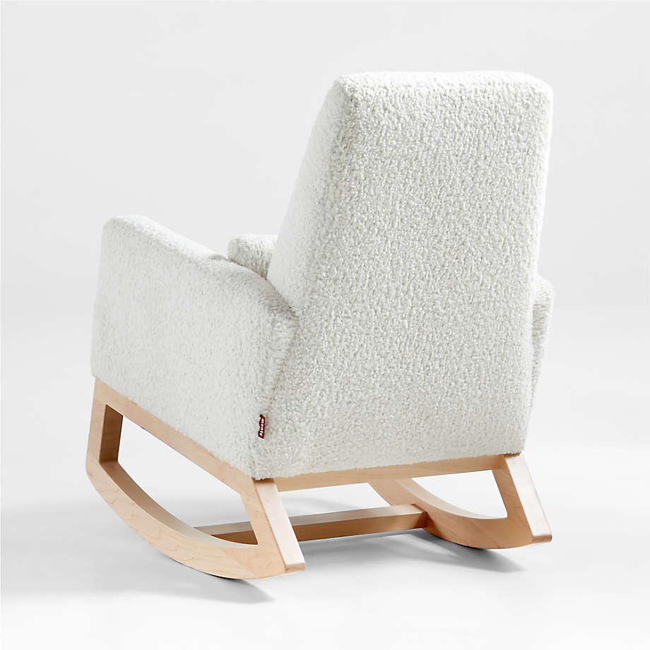 Joya Faux Sheepskin Rocker with Maple Base thumbnail 5