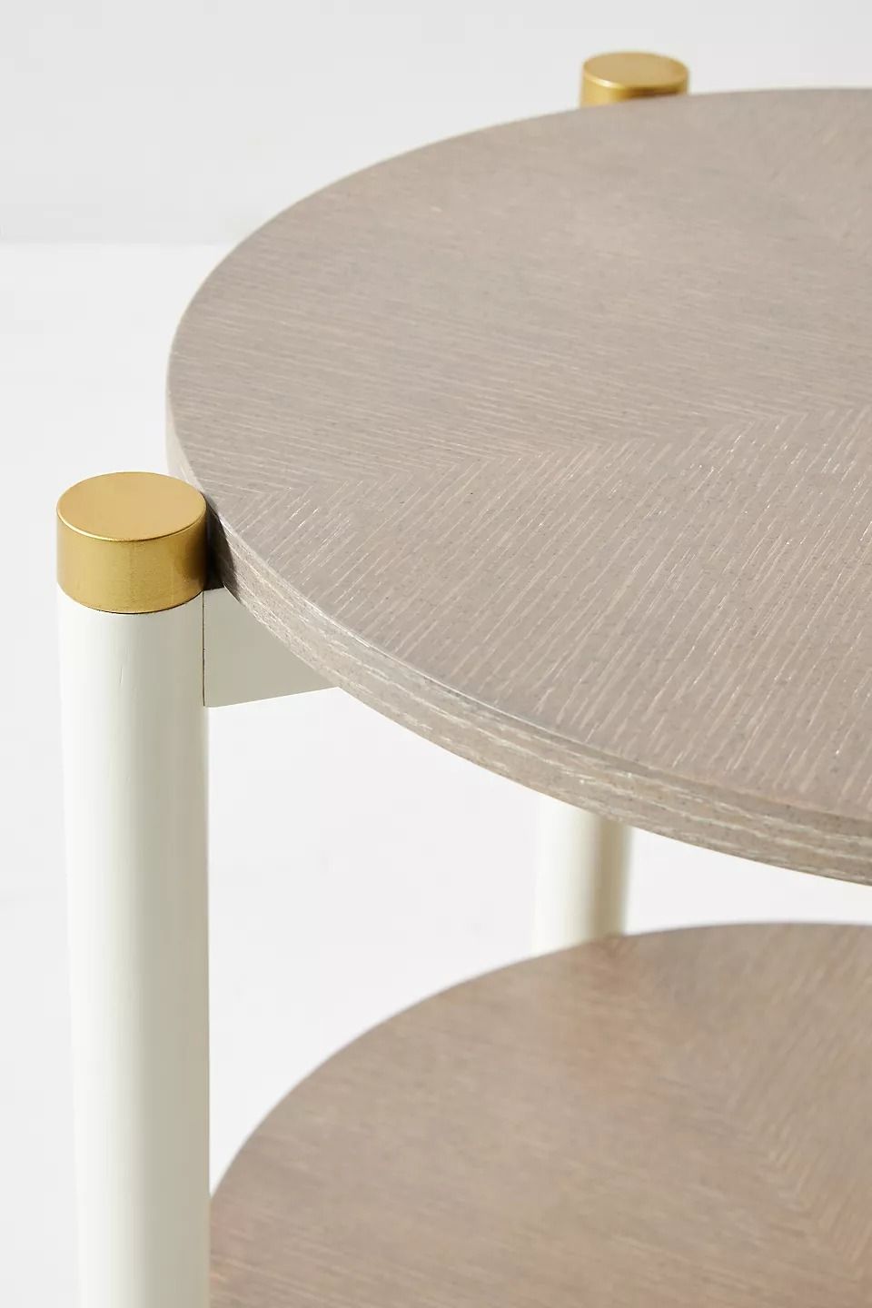 Geo Marquetry Side Table Grey thumbnail 2