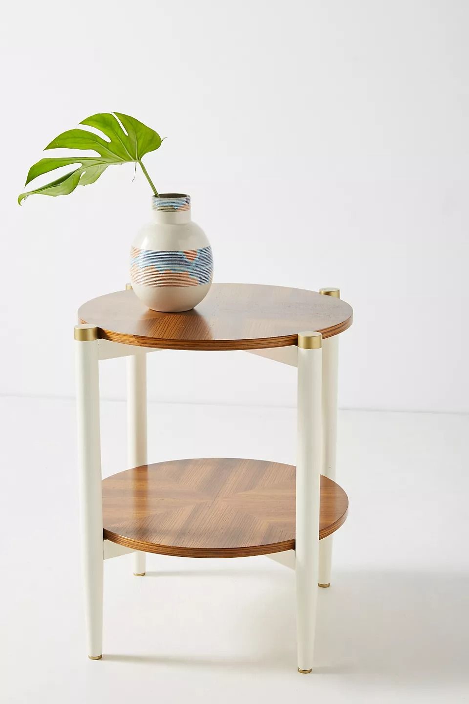 Geo Marquetry Side Table Zebra Wood thumbnail 2