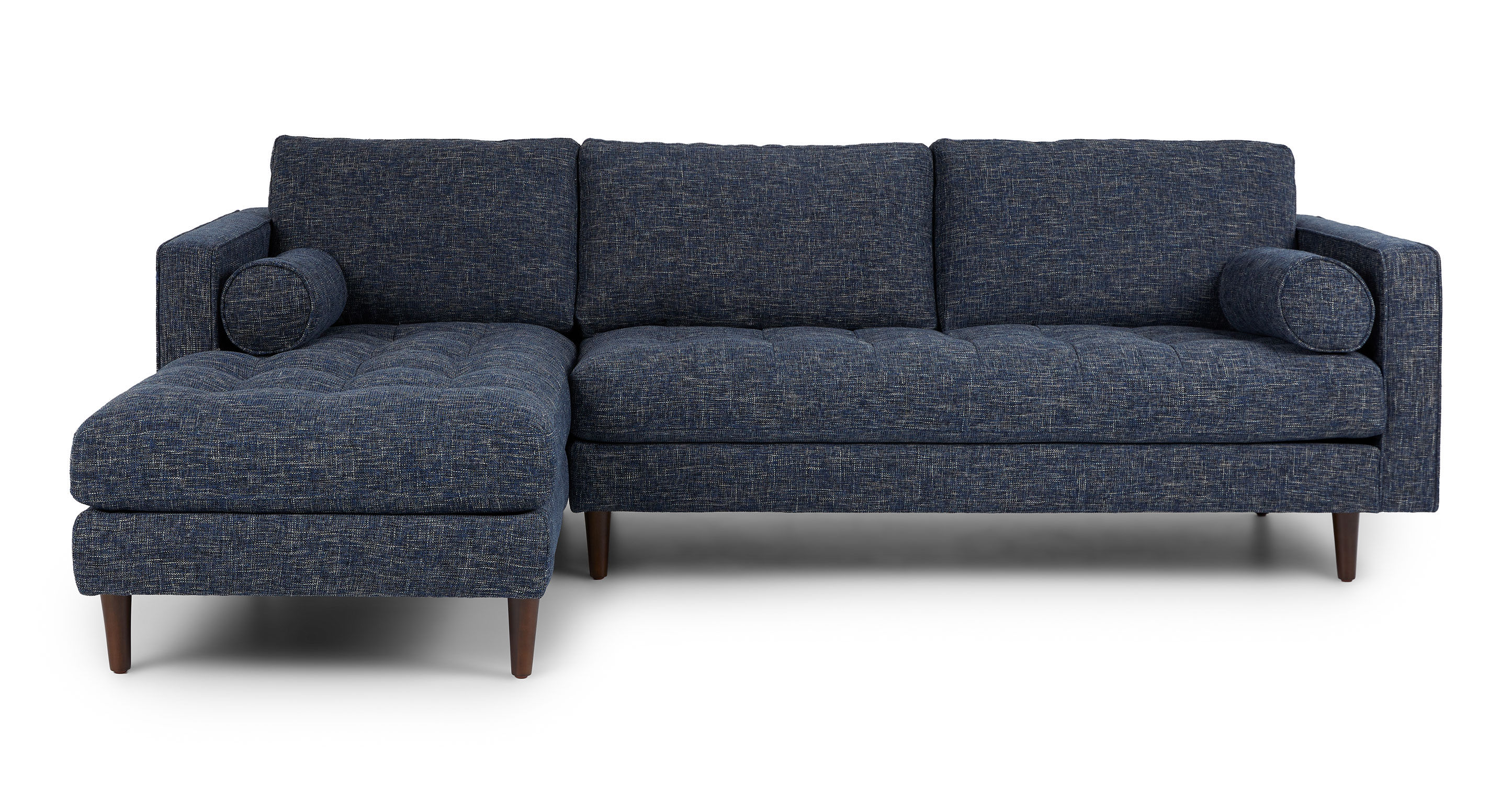Sven Neptune Blue Left Sectional Sofa thumbnail 3