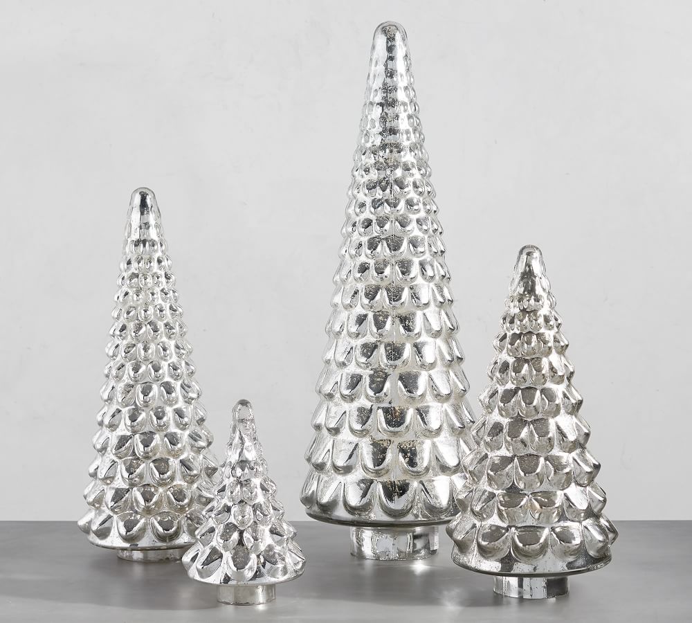 Mercury Glass Tree Cloche Medium thumbnail 3