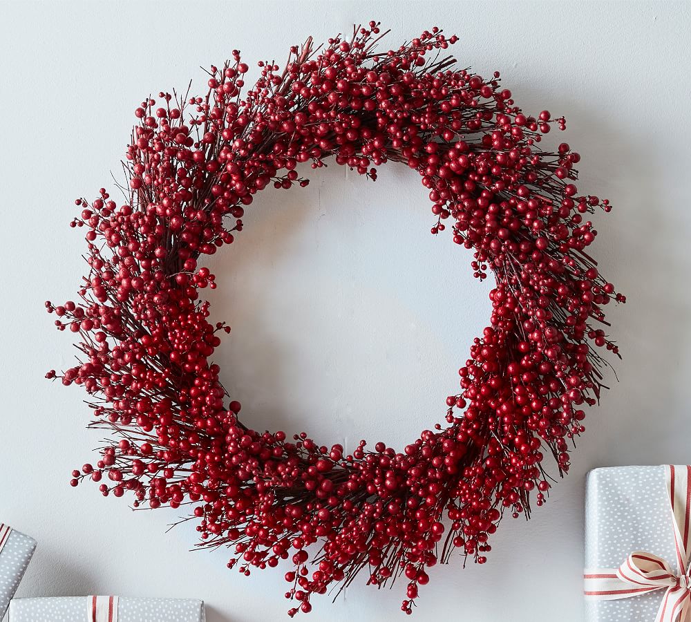 Faux Red Berry Wreath thumbnail 2