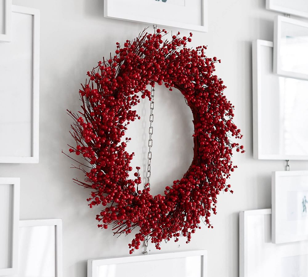 Faux Red Berry Wreath thumbnail 4