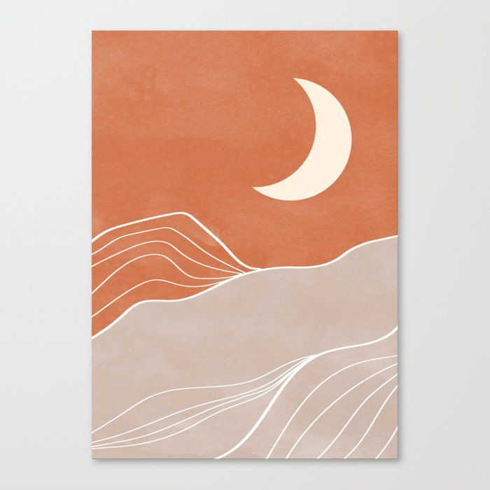 Boho Sun and Moon Print Unframe 24" x 34" thumbnail 2