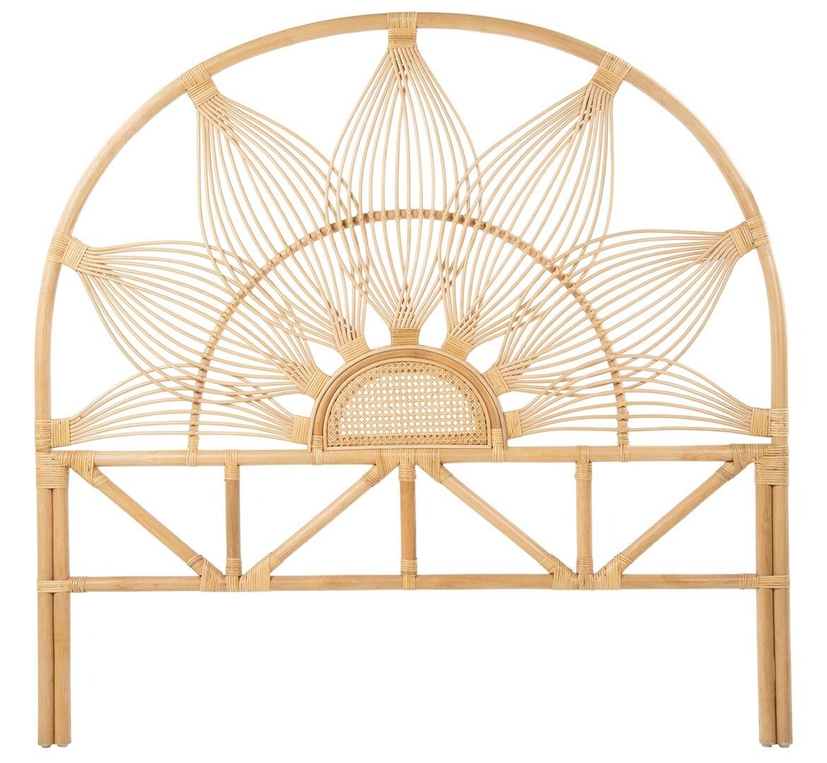 Gafford Wicker Rattan Open Frame Headboard-California King thumbnail 2