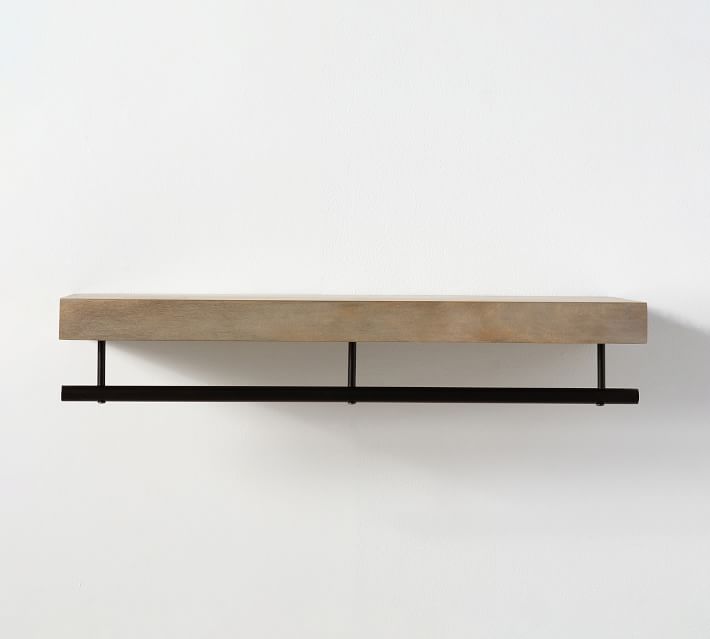 Brighton Closet Shelf With Rail (36"-48") thumbnail 2
