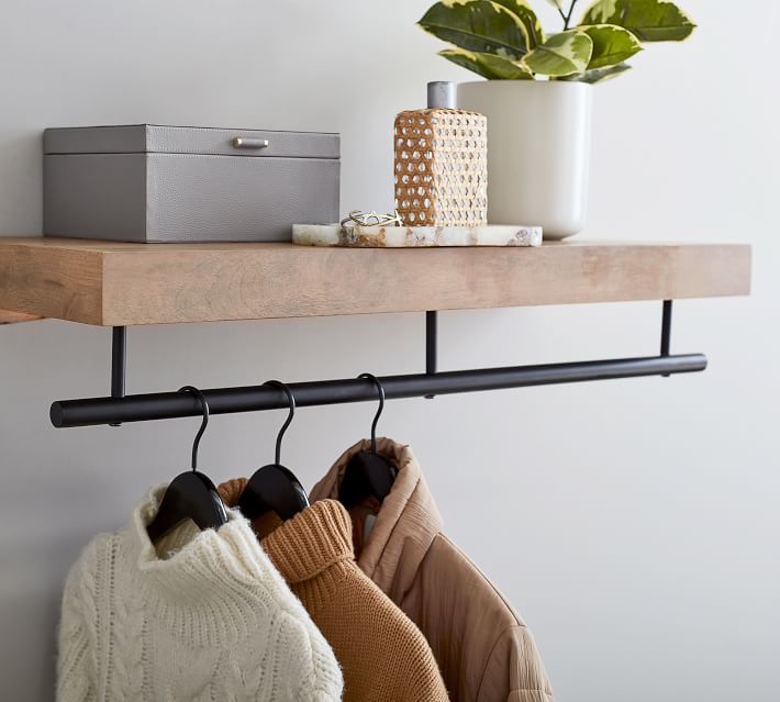 Brighton Closet Shelf With Rail (36"-48") thumbnail 3