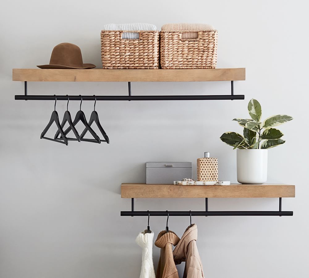 Brighton Closet Shelf With Rail-48" thumbnail 3