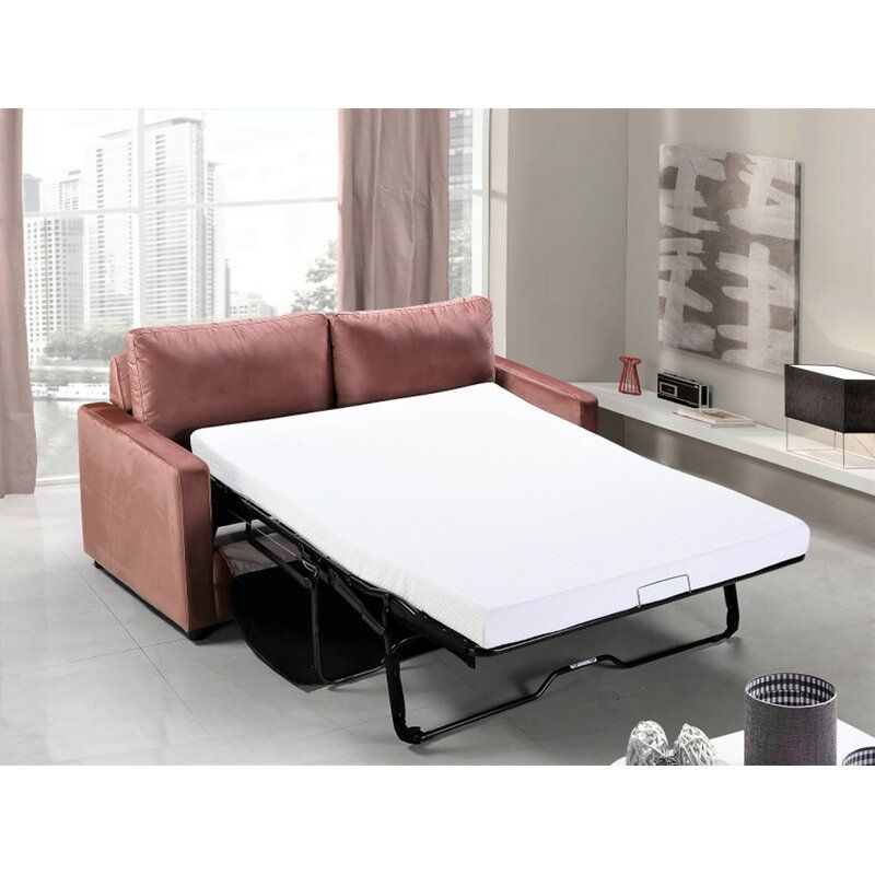 Waylan Velvet Square Arm Sofa Bed  thumbnail 4