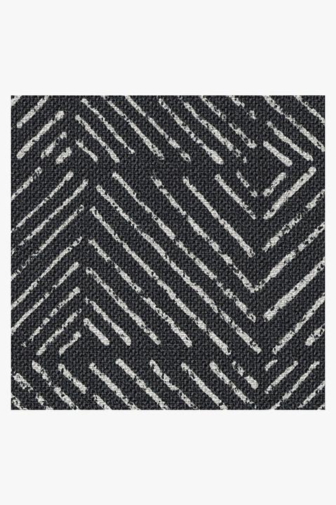 Outdoor Parquet Black Rug-2.5'x10' thumbnail 3