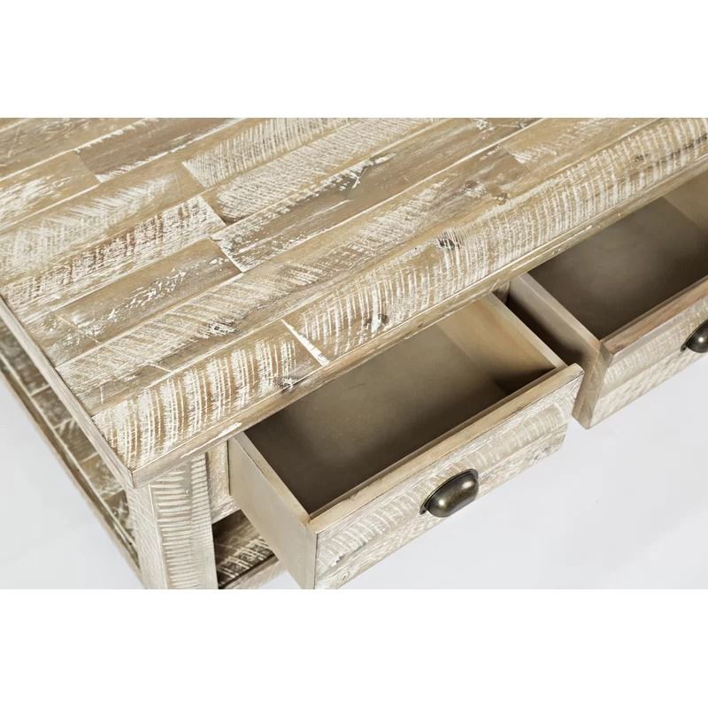 Leija Solid Wood Storage Coffee Table thumbnail 5