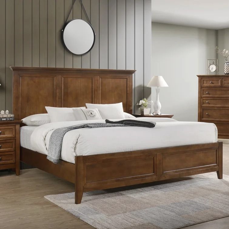 San Mateo Solid Wood Low Profile Storage Platform Bed-King thumbnail 2