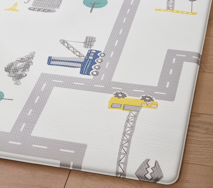 Reversible Foam Play Mat Construction 48"x68" thumbnail 3