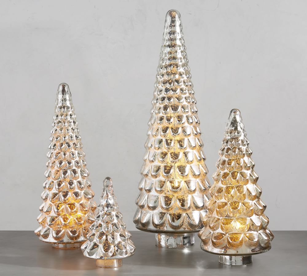 Mercury Glass Tree Cloche Extra large thumbnail 3