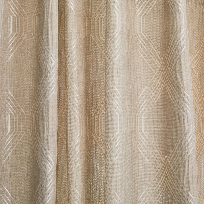 Linear Lattice Jacquard Curtain 96" thumbnail 3