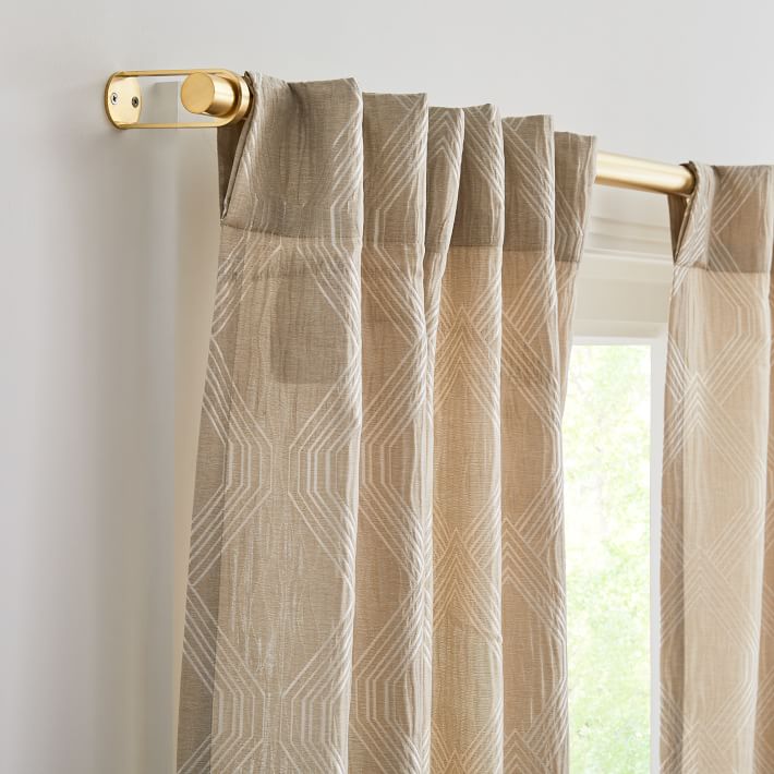 Linear Lattice Jacquard Curtain 96" thumbnail 4
