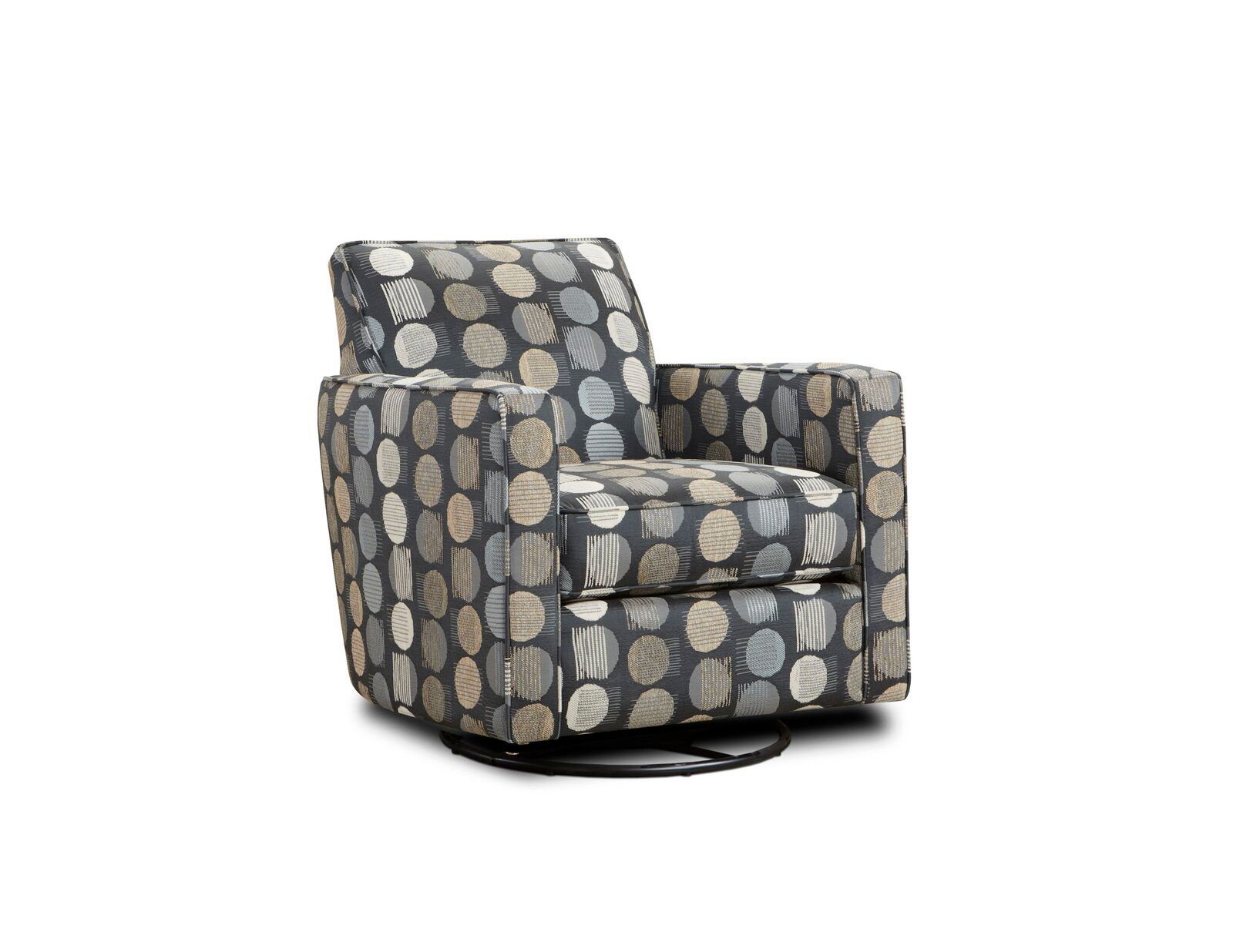 Handwoven Wide Swivel Armchair thumbnail 3