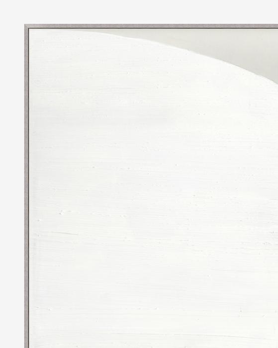 Gray And White Abstract With Frame 62'' x 52'' thumbnail 3