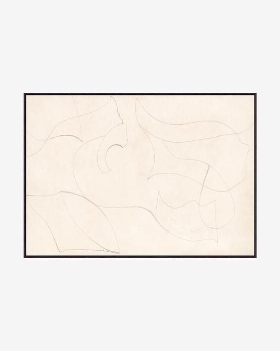 Sketched Thoughts With Frame 48'' x 34'' thumbnail 2