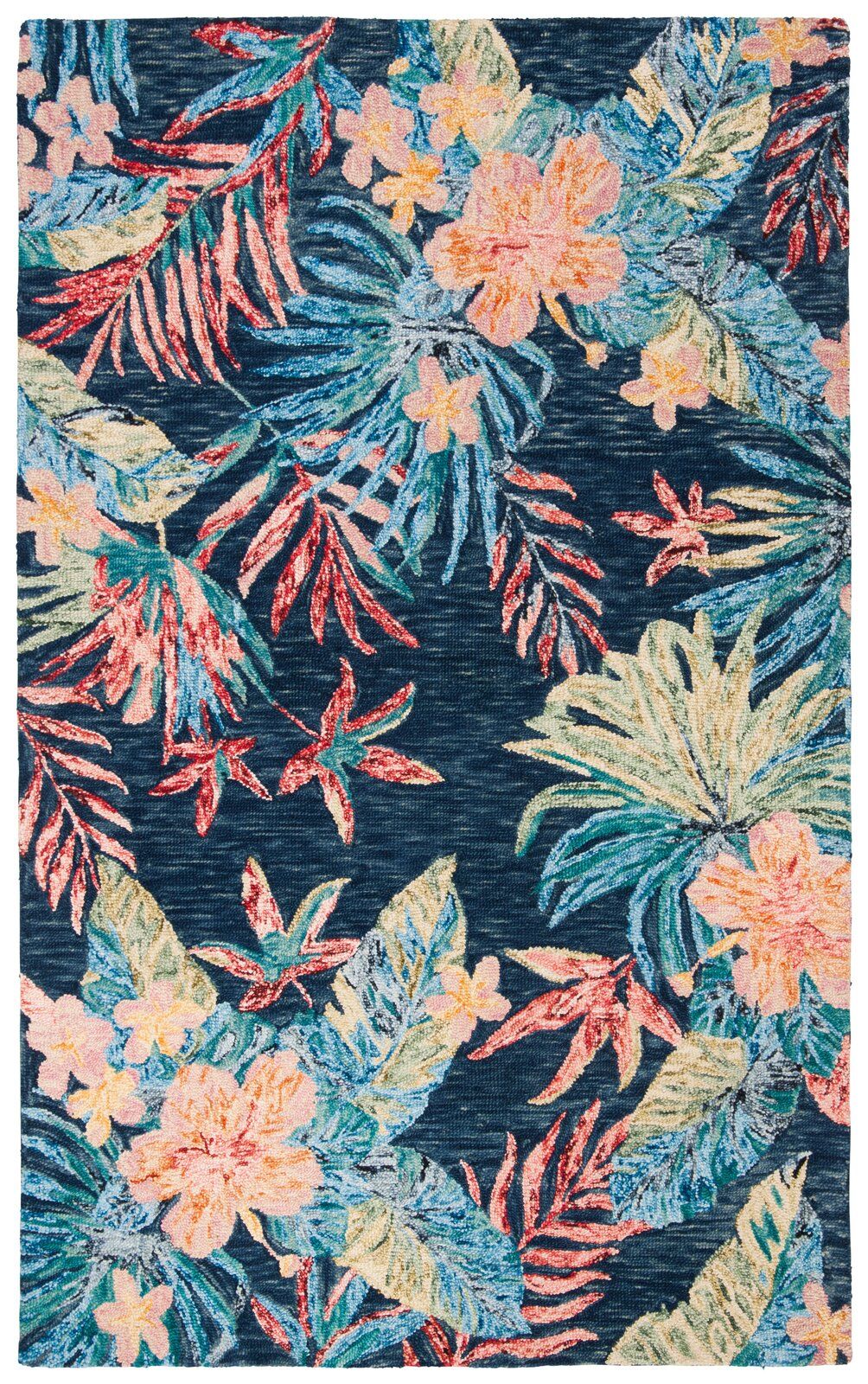 Toro Floral Handmade Tufted Wool Area Rug-6'x9' thumbnail 2