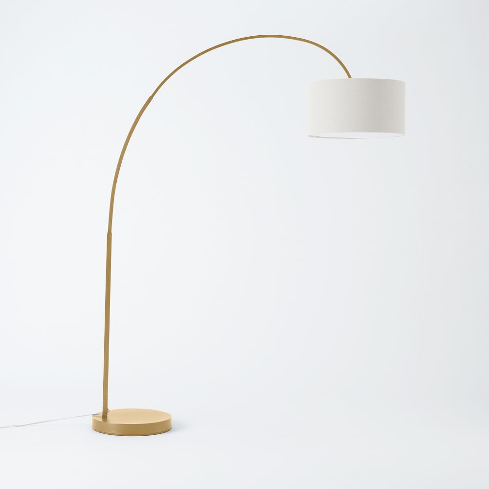 Overarching Linen Shade Floor Lamp thumbnail 2
