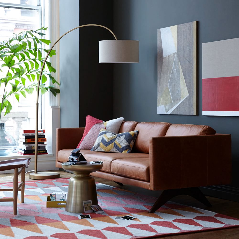 Overarching Linen Shade Floor Lamp thumbnail 3