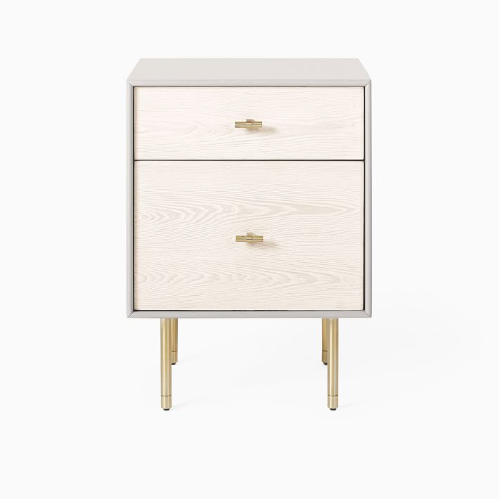 Modernist Wood & Lacquer Nightstand - Winter Wood thumbnail 3