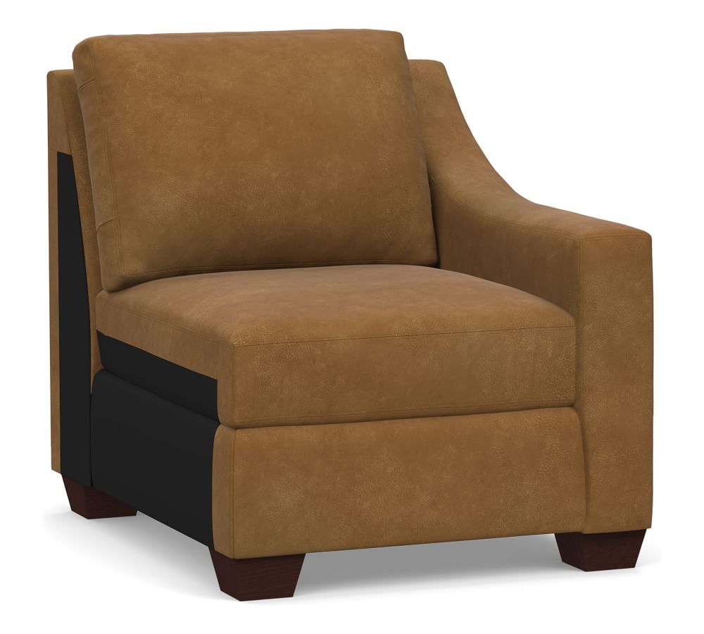 Build Your Own York Slope Right Arm Leather Chair thumbnail 5