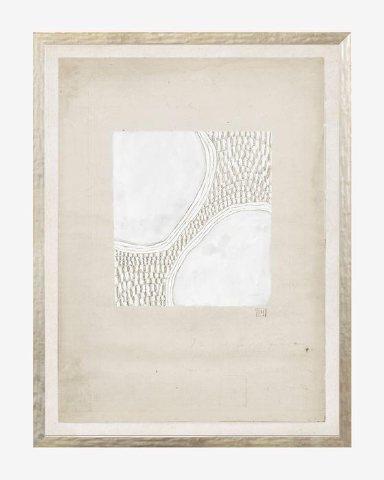 Beige Abstract 6 With Frame 25"x33" thumbnail 2