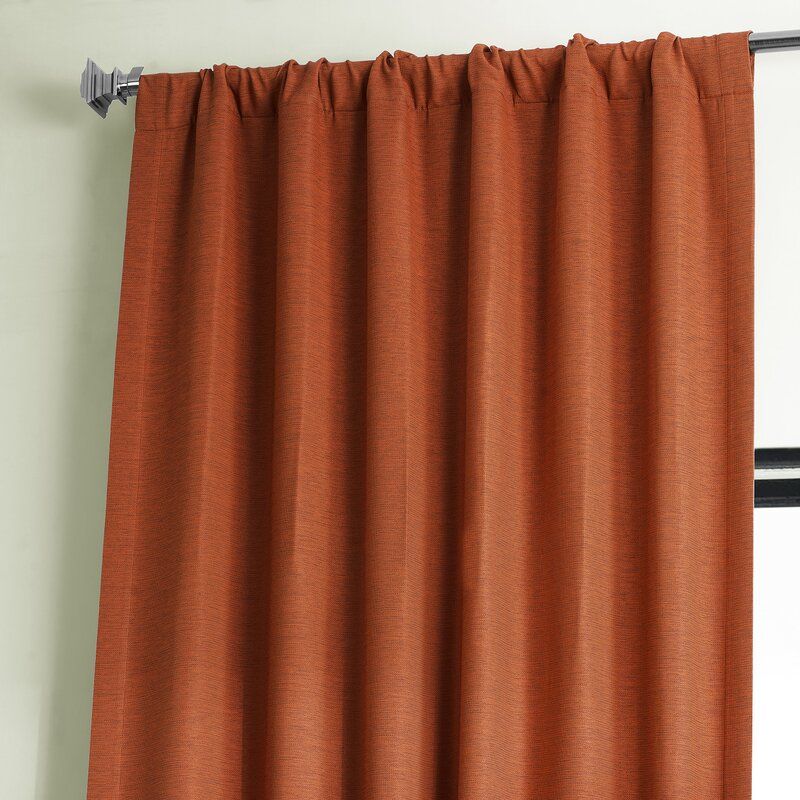 Freemansburg Room Darkening Rod Pocket Single Curtain Panel 108" thumbnail 4