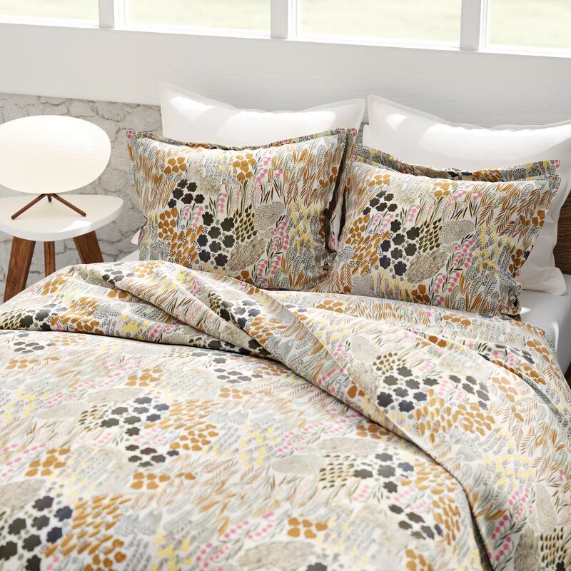 Pienni Standard Cotton Reversible 3 Piece Duvet Cover Set Queen  thumbnail 2