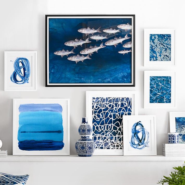 Crashing Waves Series II with frame 18.25x21.25 thumbnail 3