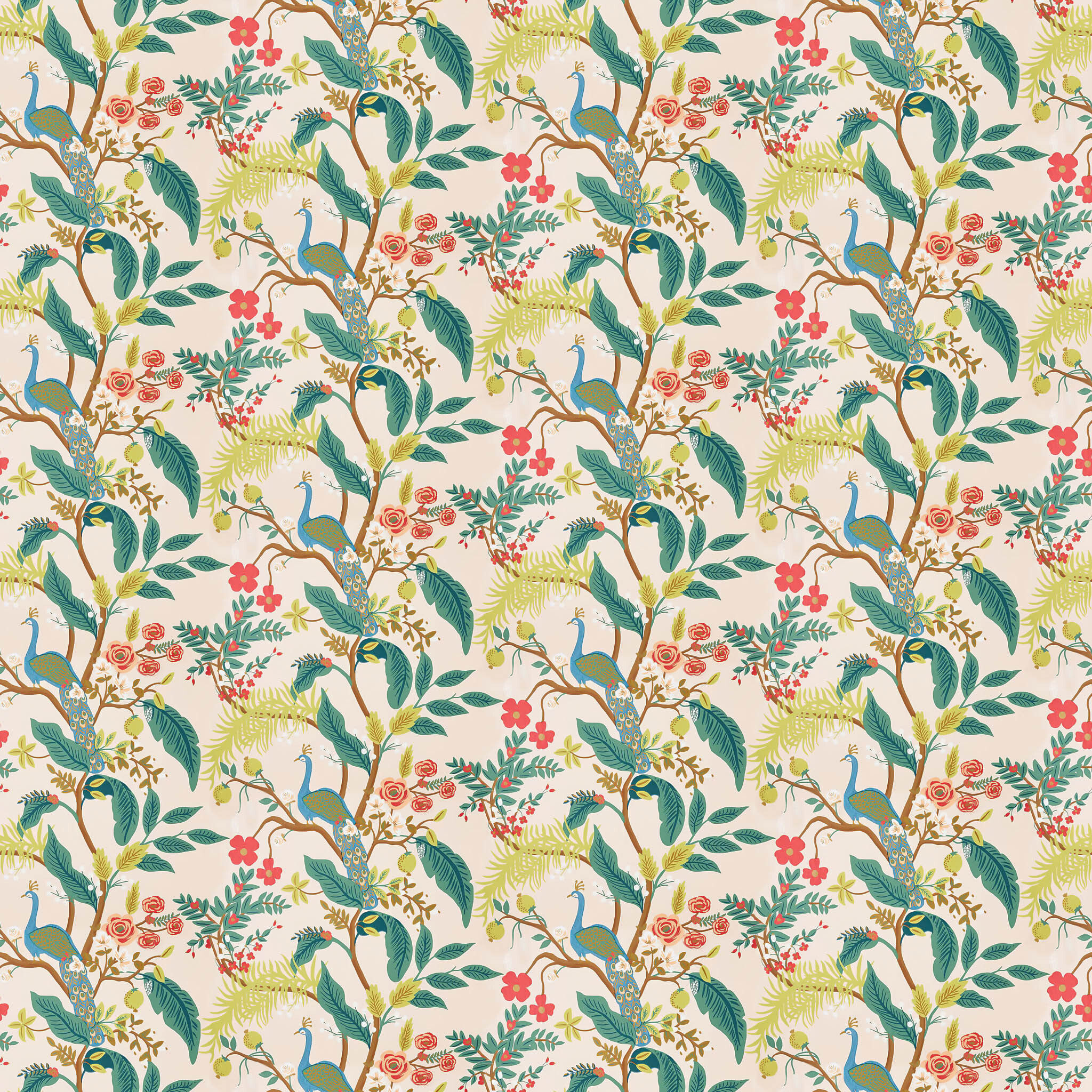 Rifle Paper Co Peacock Wallpaper thumbnail 3