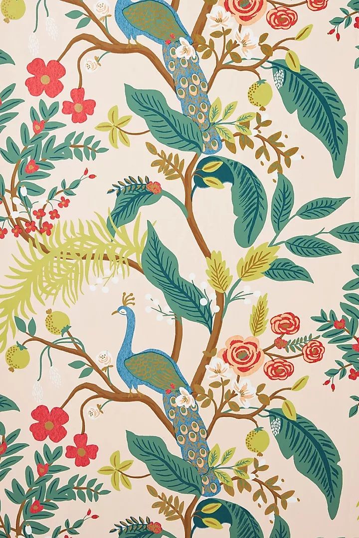 Rifle Paper Co Peacock Wallpaper thumbnail 2