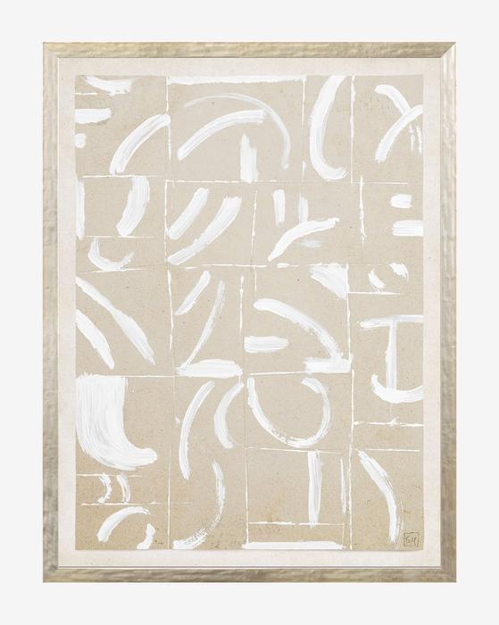Beige Abstract 7 With Frame-13''x17'' thumbnail 2