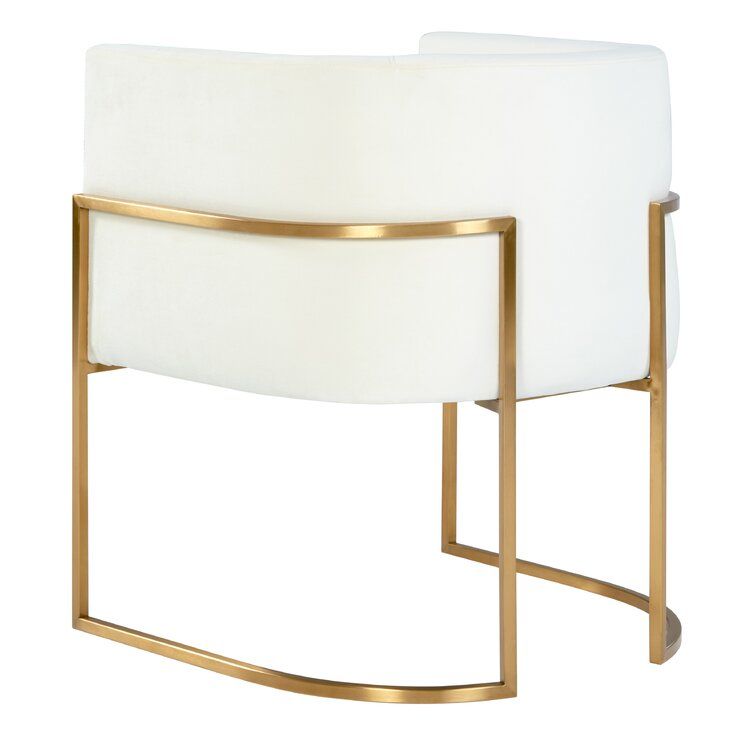 Velvet Metal Arm Chair thumbnail 3