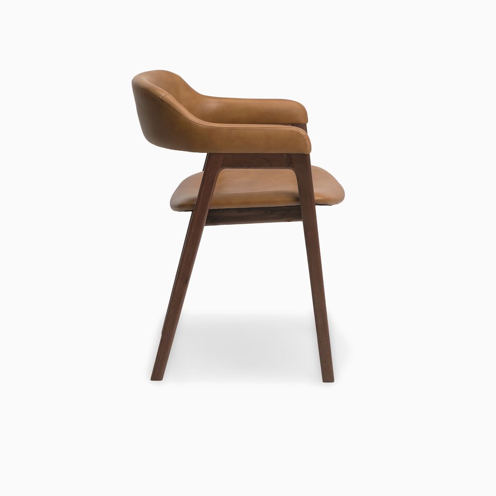 Abilene Chair Camel Leather Walnut thumbnail 2