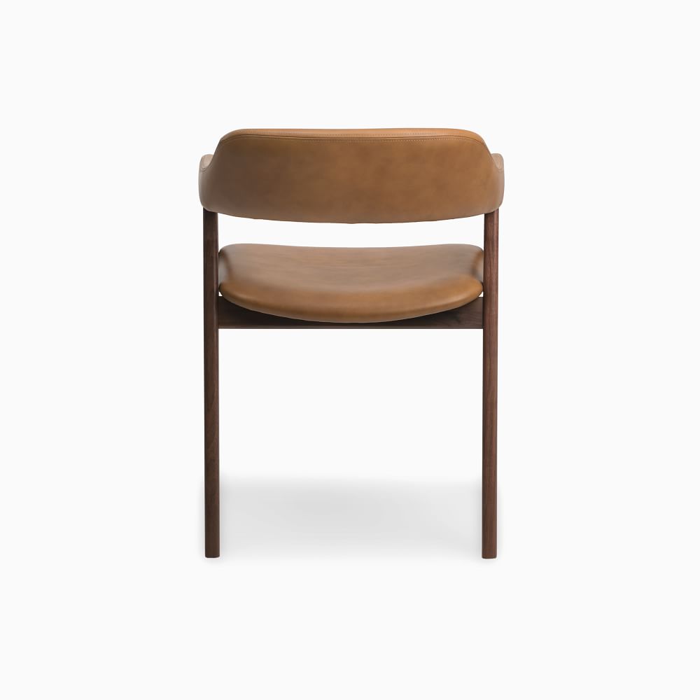 Abilene Chair Camel Leather Walnut thumbnail 4
