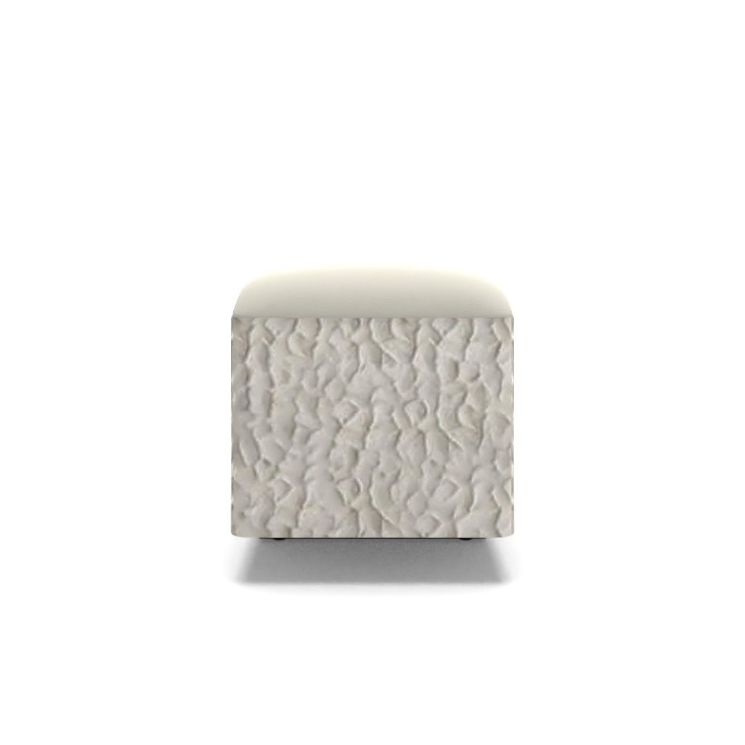 Carve Ivory Storage Bench thumbnail 2
