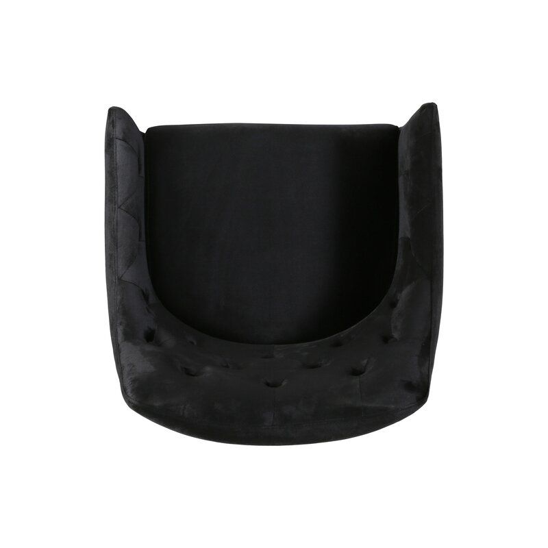 Poynor Tufted Velvet Armchair thumbnail 4