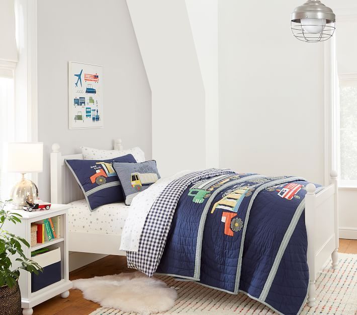 Catalina Square Bed Simply White Twin thumbnail 2