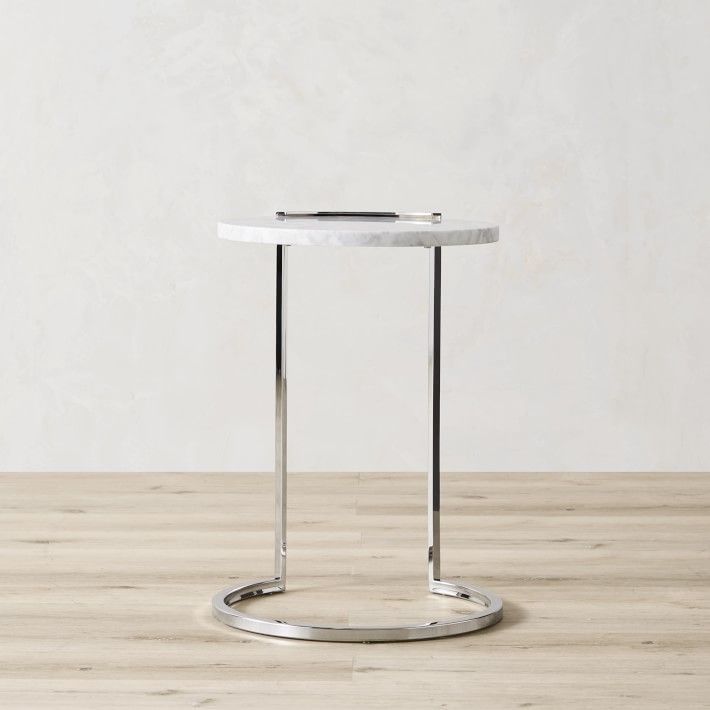 Marble And Metal Accent Table thumbnail 3