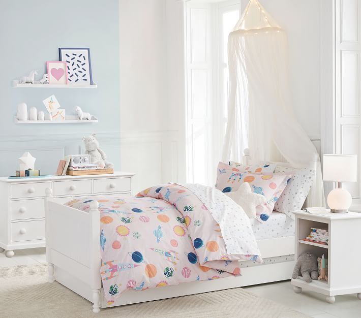 Catalina Square Bed Simply White Full thumbnail 2