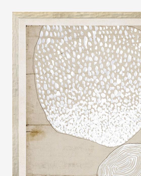 Beige Abstract 9 with Frame 25"x33" thumbnail 2