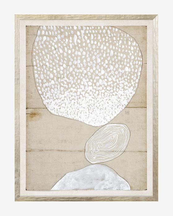 Beige Abstract 9 with Frame 25"x33" thumbnail 3