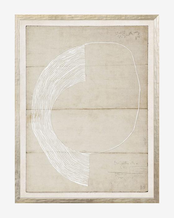 Beige Abstract 8 Framed 25"x33" thumbnail 2
